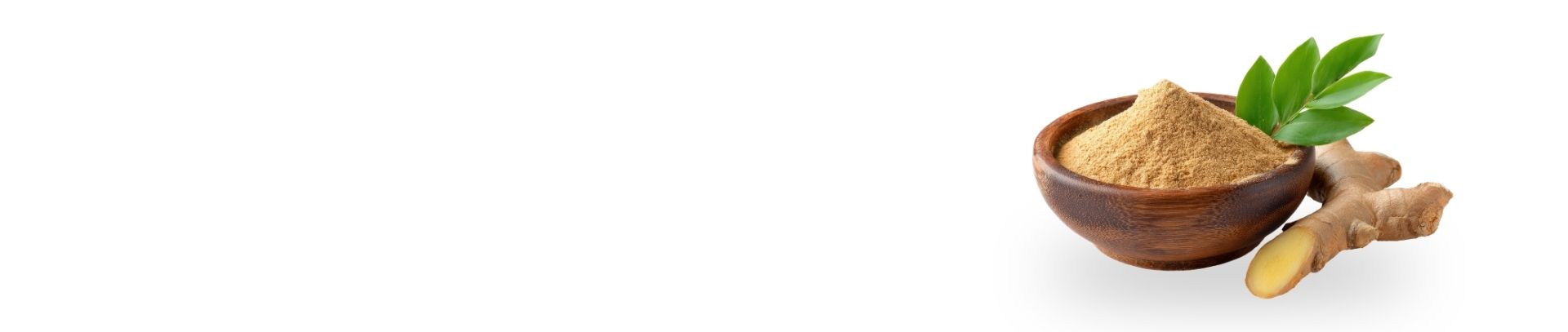 Ingredientes naturales como jengibre en polvo utilizados para bienestar femenino en Ellas en Armonía